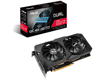 Placa de video ASUS Dual Radeon™ RX 5500 XT EVO 4GB GDDR6