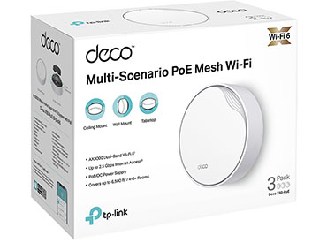 Sistema Mesh AI Wi-Fi 6 para toda la Casa AX3000 con PoE TP-Link Deco X50-PoE (3-pack)