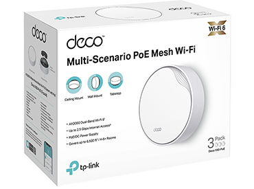Sistema Mesh AI Wi-Fi 6 para toda la Casa AX3000 con PoE TP-Link Deco X50-PoE (3-pack)