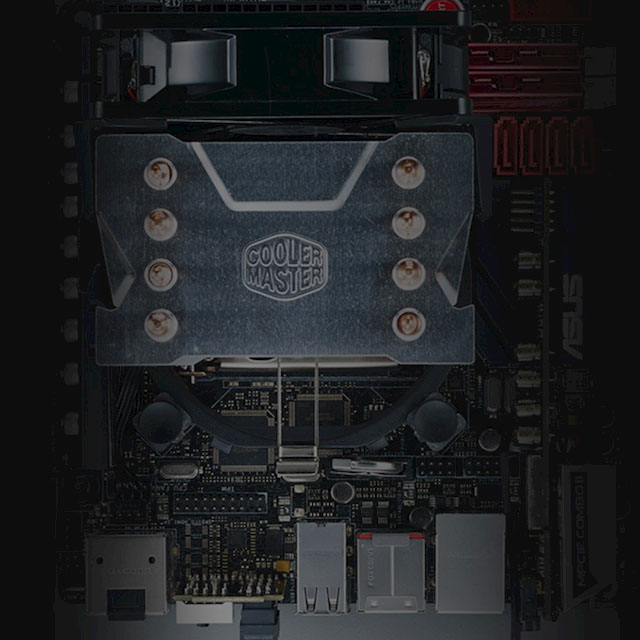 Vista superior del Cooler para CPU Cooler Master Hyper H411R