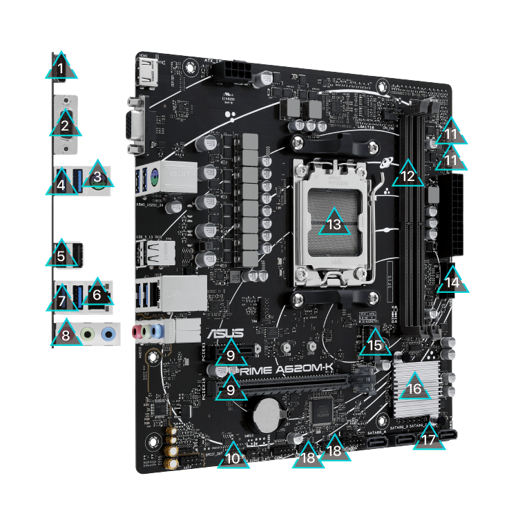 Mother ASUS PRIME A620M-K