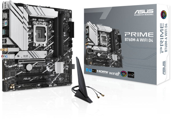 Motherboard ASUS PRIME B760M-A WIFI D4 y Caja