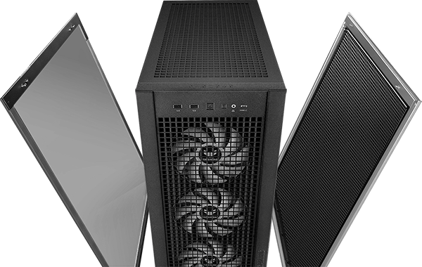 Gabinete ASUS TUF Gaming GT302 ARGB - Black - Paneles Laterales Intercambiables