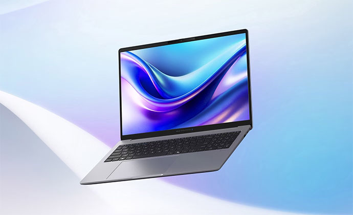 La ASUS ExpertBook P3 G1 se coloca sobre un fondo de color pastel.