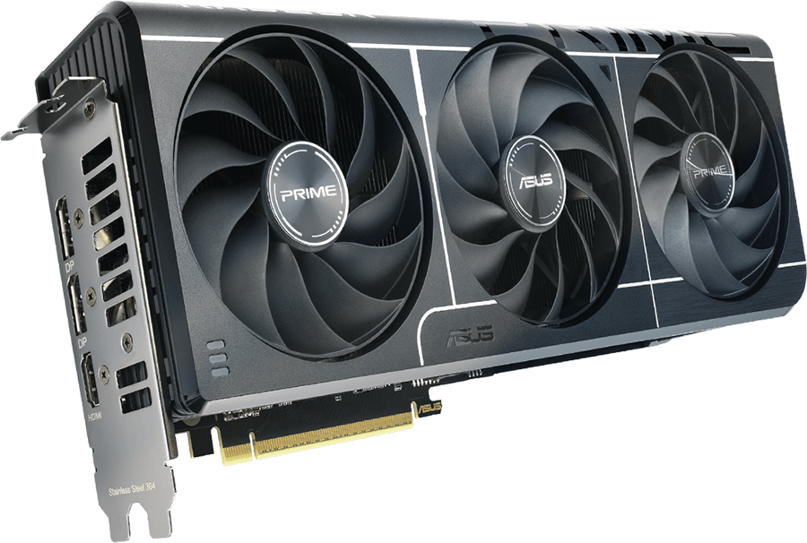 Placa de video ASUS Prime Radeon™ RX 9060 XT 8GB GDDR6 OC Edition.