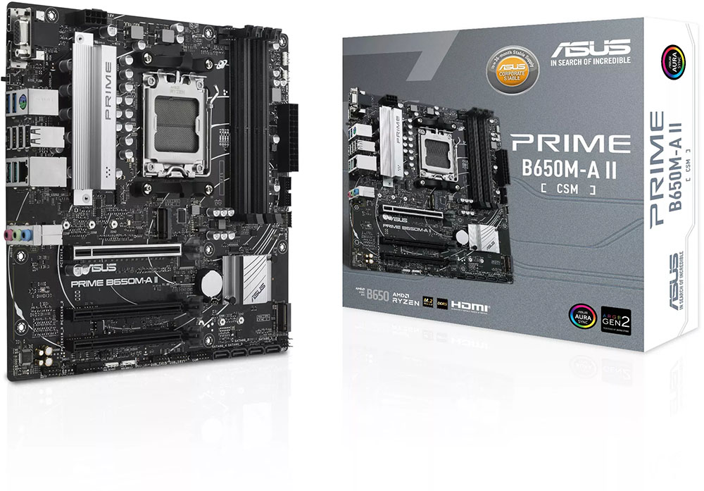 Motherboard ASUS PRIME B650M-A II-CSM y Caja - Hero Image
