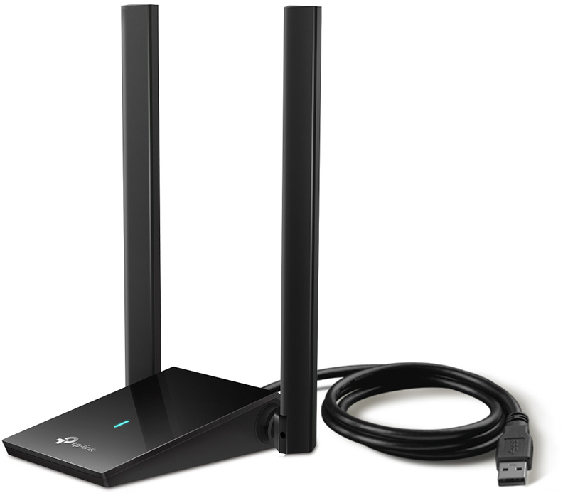 Adaptador USB Wi-Fi 6 AX1800 con 2 antenas TP-Link Archer TX20U Plus