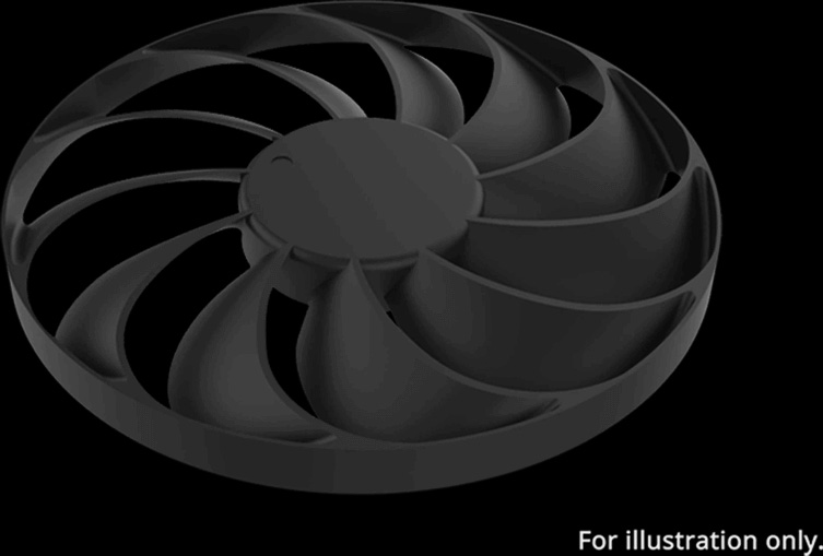 Dual Radeon™ RX 9060 XT fan.