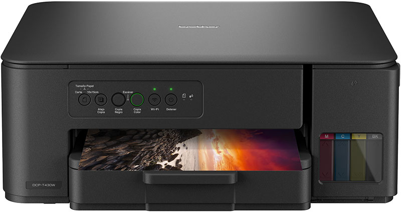 Vista frontal de la Impresora Brother DCP-T430W