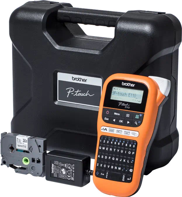 Rotuladora Industrial Portátil con maletín de transporte Brother PT-E110VP