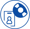 Icono impresión directa en CD/DVD y en tarjetas de identificación de PVC
