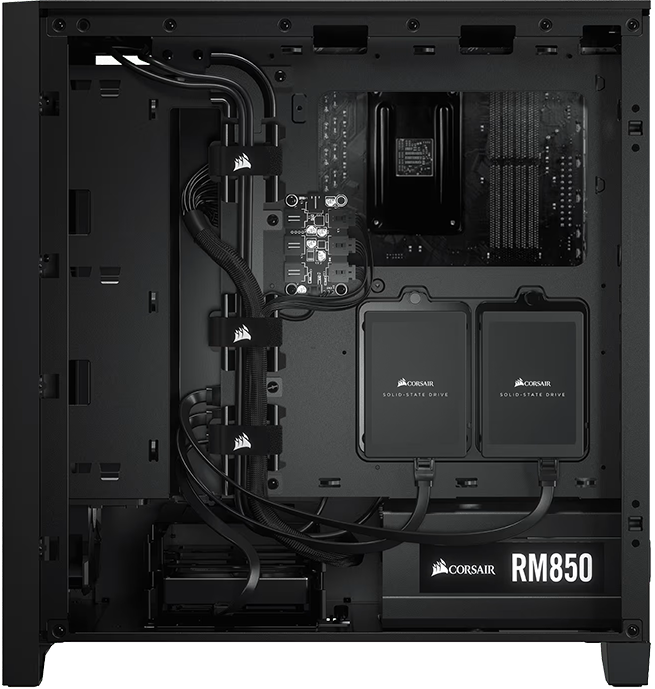 Interior del Gabinete Corsair 4000D AIRFLOW
