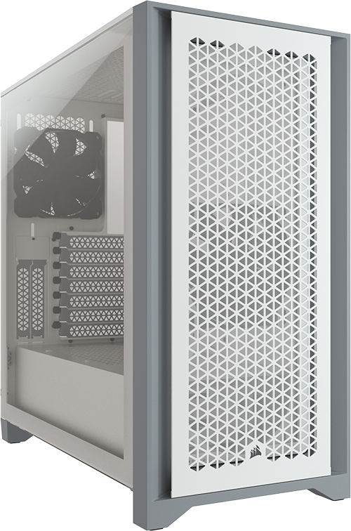 Gabinete Corsair 4000D AIRFLOW de color blanco