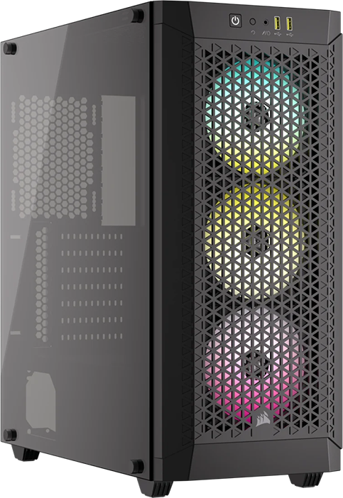 Gabinete Corsair 480T RGB Airflow de color negro