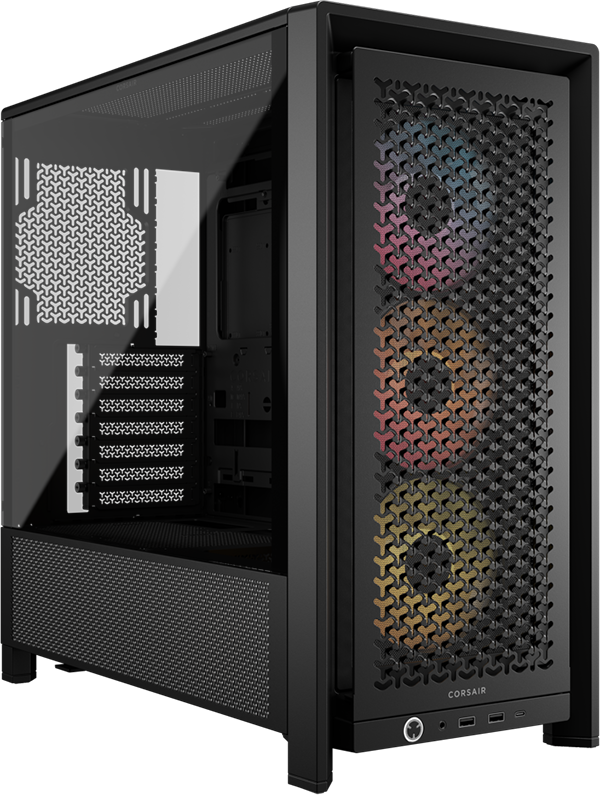 Gabinete Corsair FRAME 4000D RS ARGB de color negro