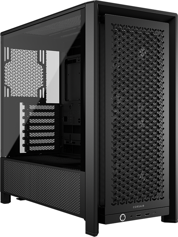 Gabinete Corsair FRAME 4000D RS Modular de color negro