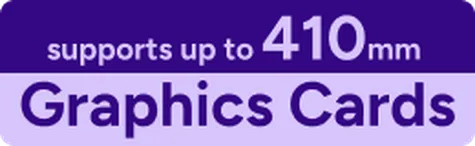 Soporta GPUs de hasta 410 mm