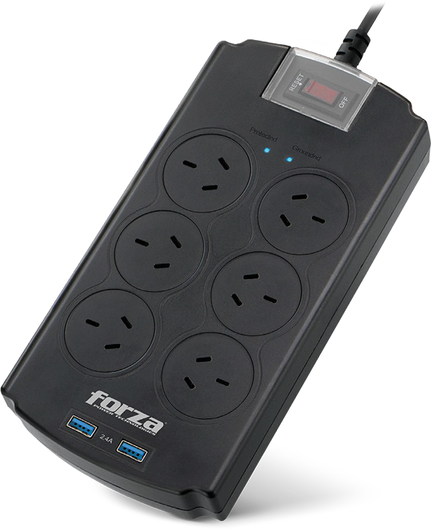 Protector de sobretensión Forza FSP-602USB-A 2200W