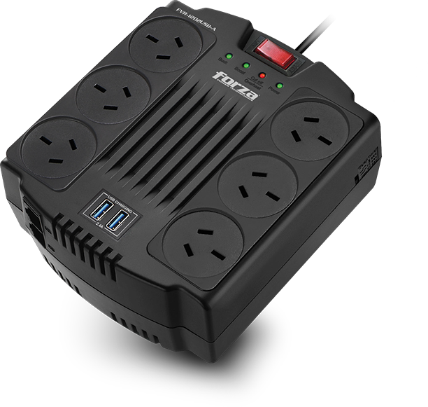 Regulador automático de voltaje Forza FVR-1202USB-A