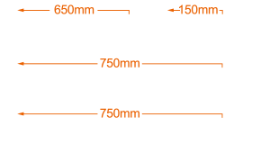 Largo del Conector PCI-E (6+2 PIN): 2x 750mm, 1x 650mm + 150mm