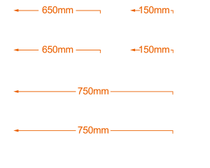 Largo del Conector PCI-E (6+2 PIN): 2x 750mm, 2x 650mm + 150mm