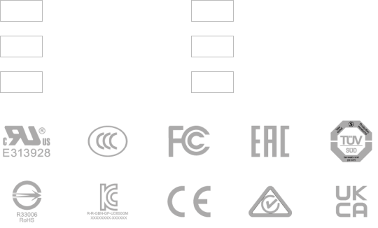 diseños de protección OCP, OTP, OVP, OPP, UVP y SCP. Certificación de seguridad de varios países