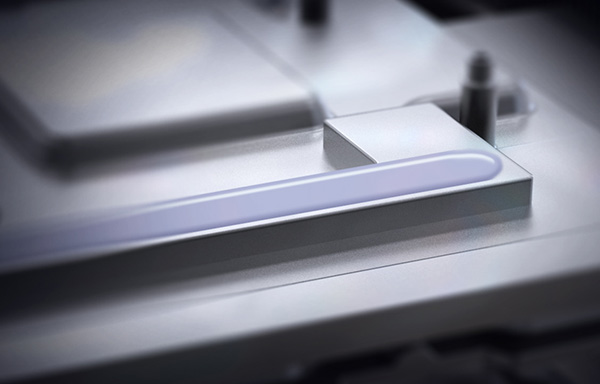 Primer plano de componentes sobre una placa con una capa de gel térmico aplicado para conducción de calor