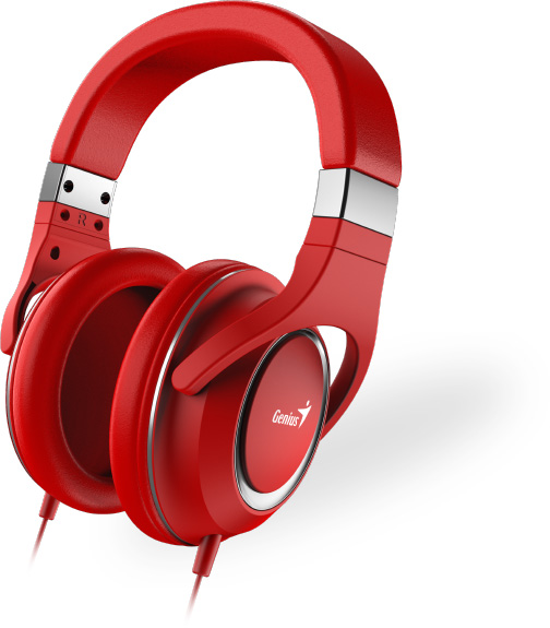 Auriculares con Micrófono Genius HS-610 de color rojo