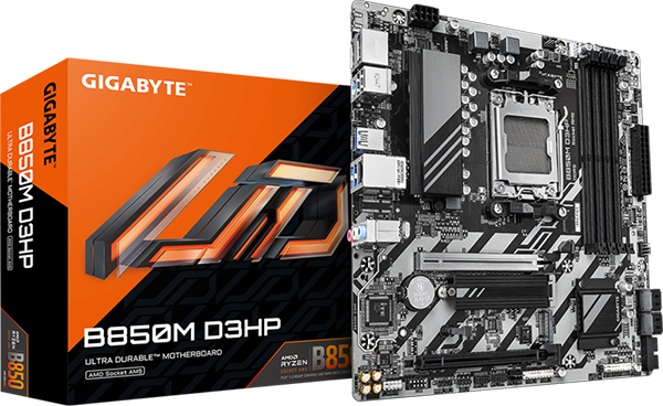 Gigabyte B850M D3HP y caja
