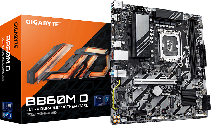 Gigabyte B860M D y caja