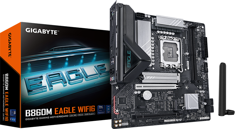 Gigabyte B860M EAGLE WIFI6 y caja