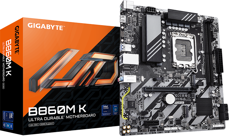 Gigabyte B860M K y caja