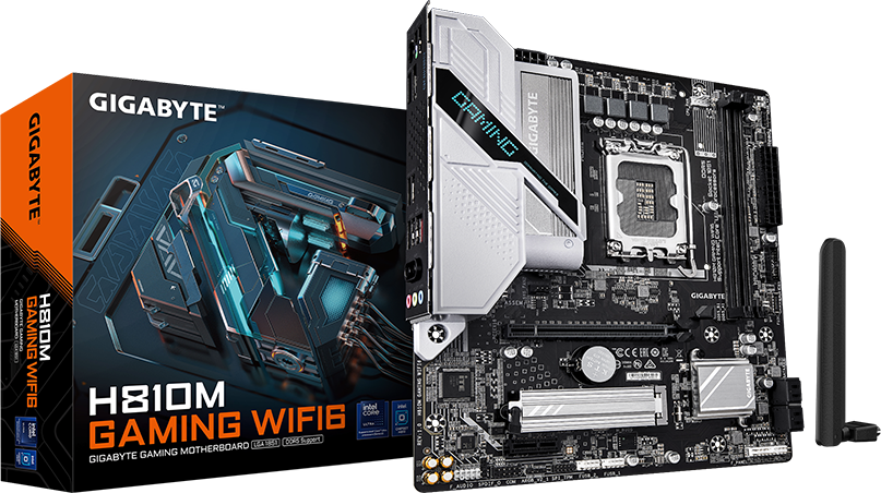 Gigabyte H810M GAMING WIFI6 y caja