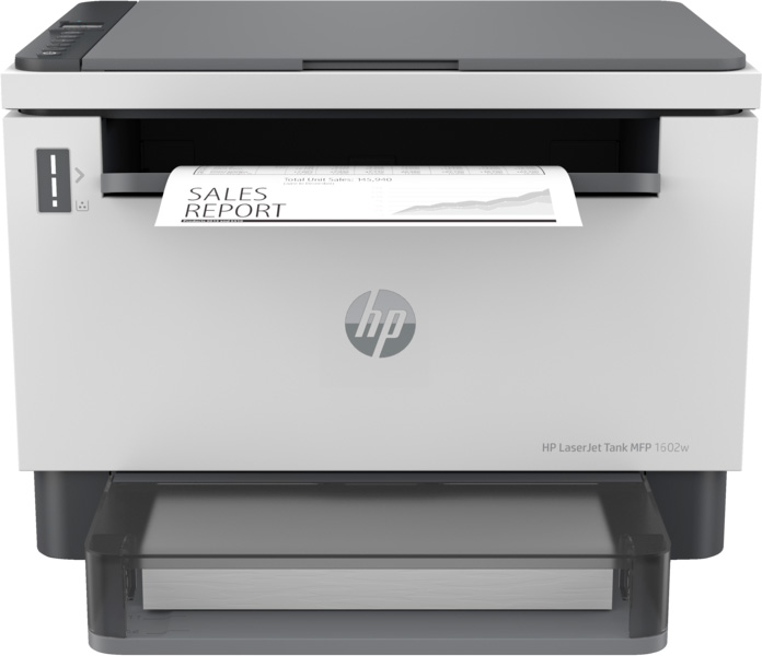 Vista frontal de la Impresora HP LaserJet Tank MFP 1602w (2R3E8A)