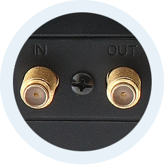 Protección coaxial