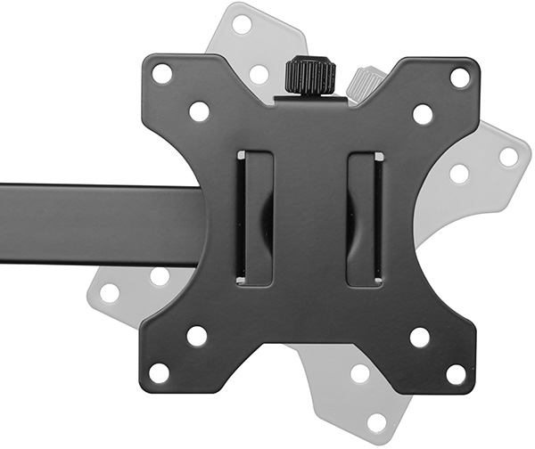 Detalle del Rango de inclinación de la placa VESA del Soporte de escritorio Intelaid IT-DB91E