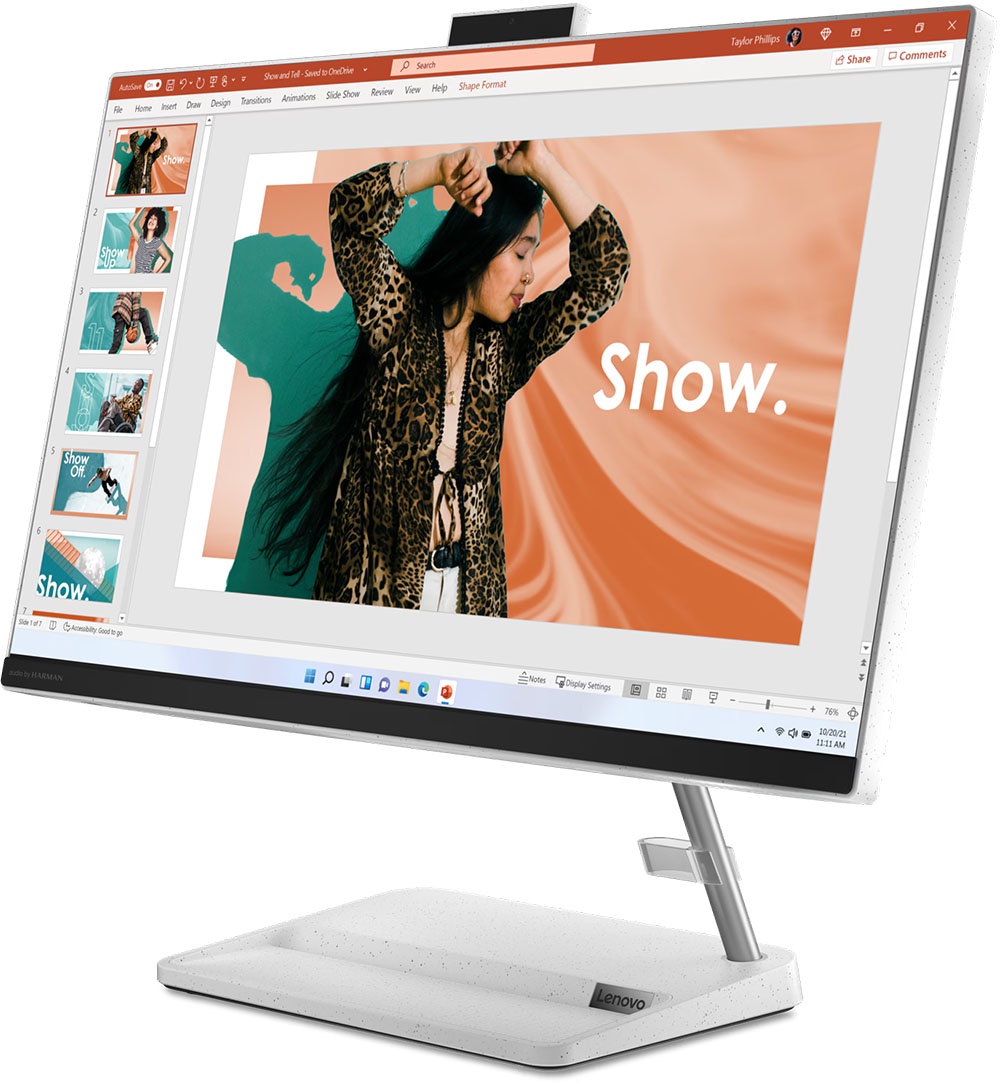 Lenovo IdeaCentre AIO 3 24IAP7, color blanco