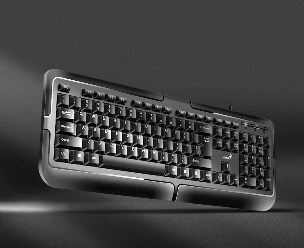 Teclado Genius KB-118 color negro