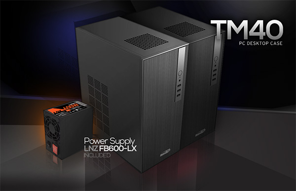 Gabinete KIT Sentey TM40 con fuente 600W