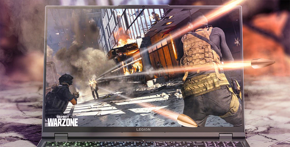 Legion 5i Pro Gen 6 (16″ Intel) Call of Duty: Warzone gameplay en pantalla