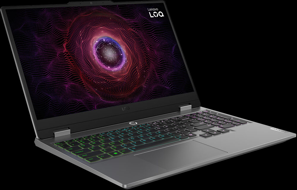 Notebook Lenovo LOQ 15ARP9, color Luna Grey