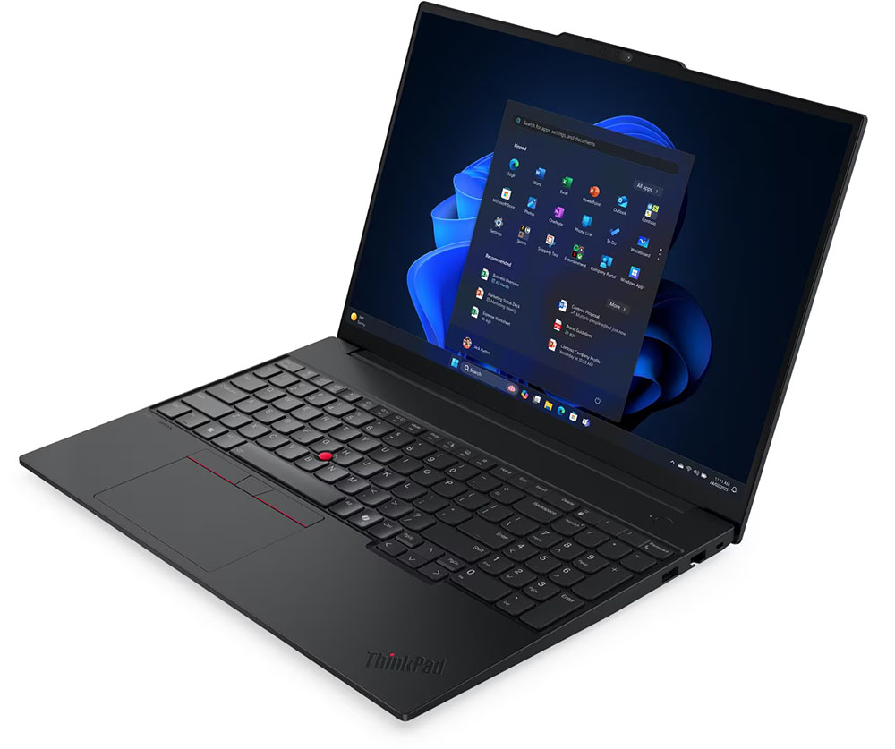 Notebook Lenovo ThinkPad E16 Gen 3 (Intel), de color negro