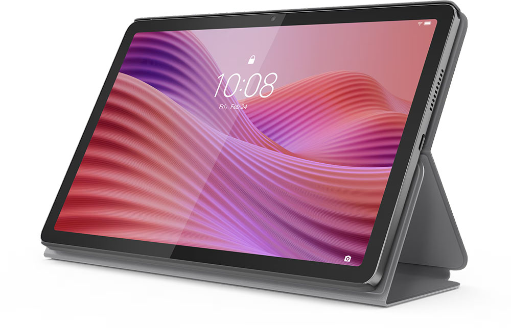Lenovo Tab con Folio Case, color Luna Grey