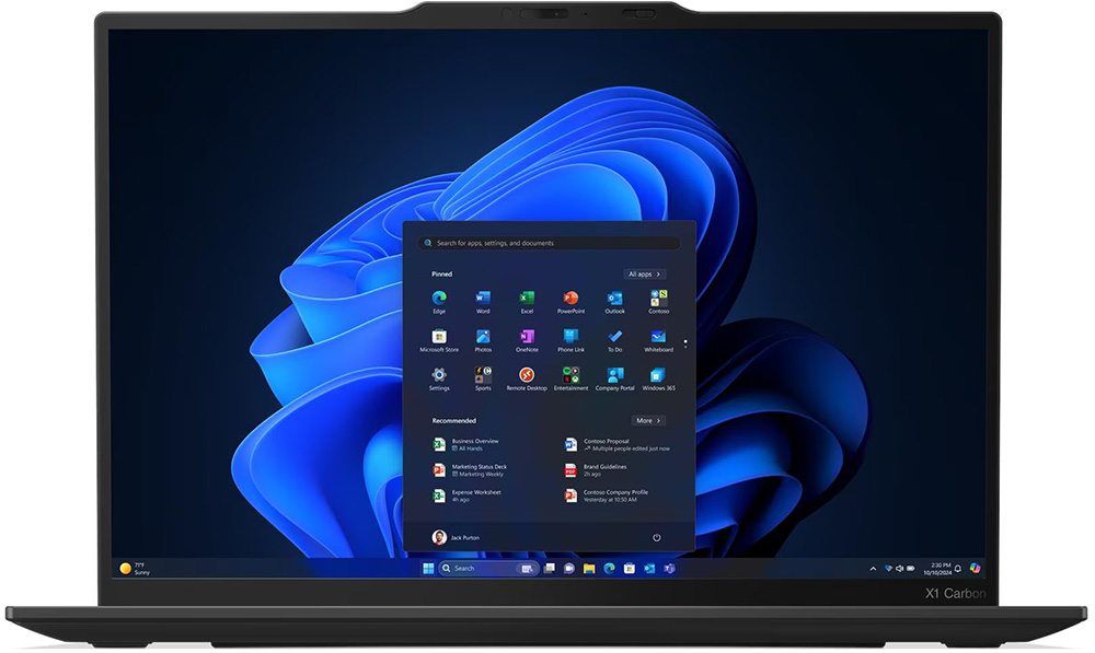 Notebook Lenovo ThinkPad X1 Carbon Gen 13 Aura Edition, de color negro