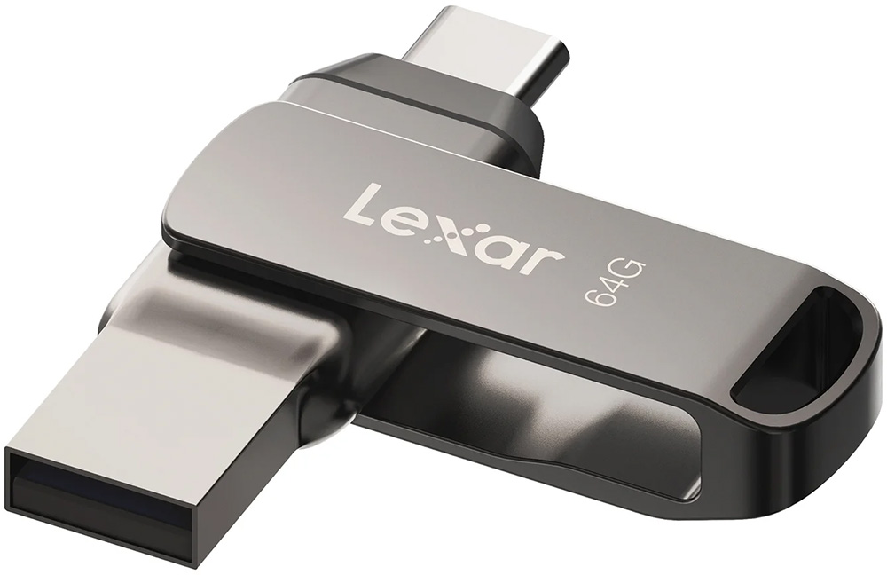 Pen Drive Lexar® JumpDrive® Dual Drive D400 64GB USB 3.2 Tipo-C™