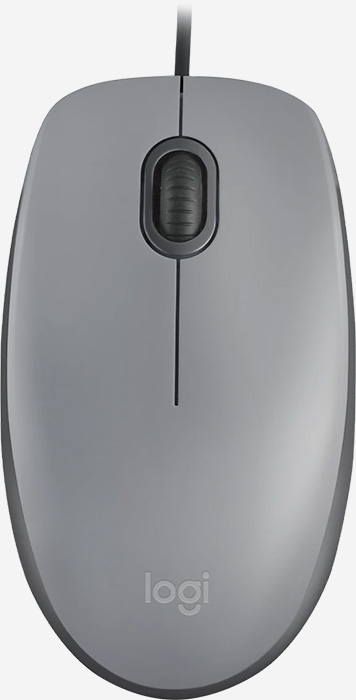 Mouse Logitech M110 Silent, color Gris medio