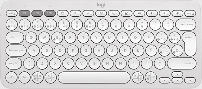 Teclado Logitech Pebble Keys 2 K380s - Blanco