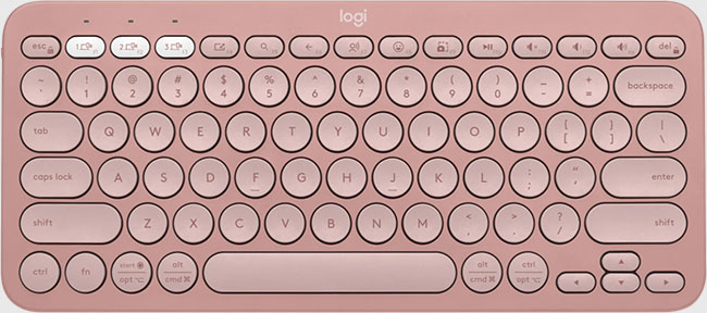 Teclado Logitech Pebble Keys 2 K380s - Rosado