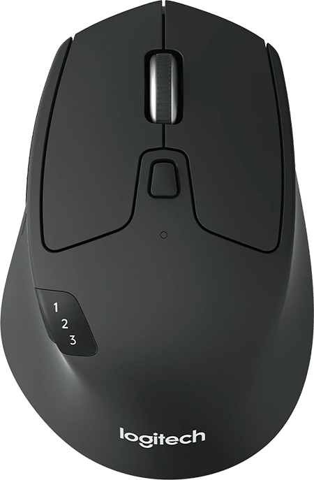 Mouse Logitech M720 Triathlon de color negro