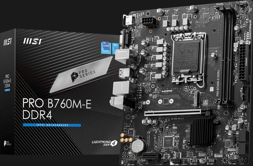Mother MSI PRO B760M-E DDR4 Socket 1700